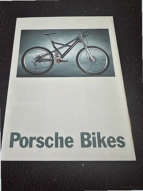 1995 1996 Porsche Bikes GERMAN Brochure Bike S FS Rare Early Euro Sales Catalog