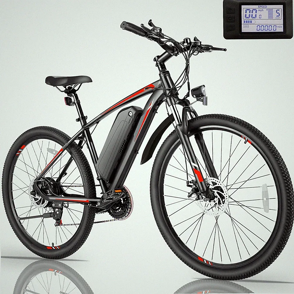 27.5" Electric Bike 500W Ebike 20MPH 21 Speed E-Mountain Bicycle Cruise Control✅