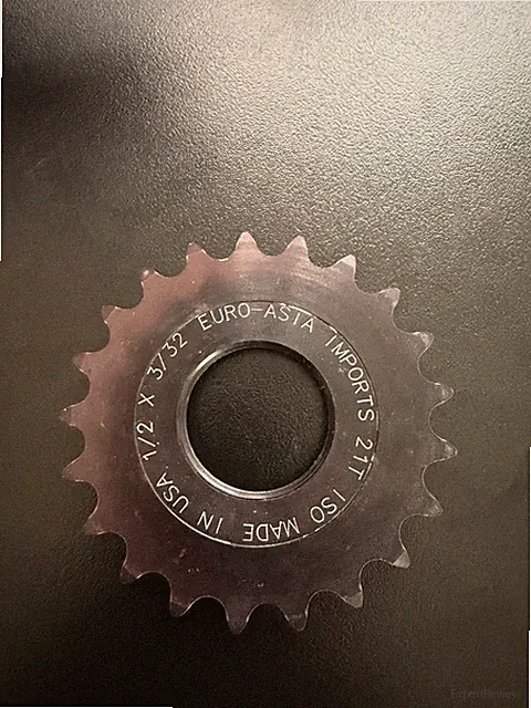 EAI track cog 21t steel Euro-Asia Imports fixed gear Made in USA