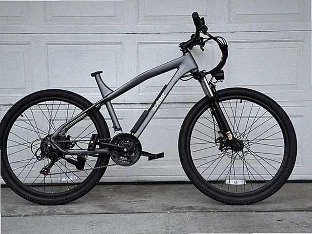 Electric bike without battery and seat
