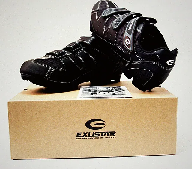 EXUSTAR E-SM324 Gravel Dirt Mountain Bike Shoes SPD Black EU 41 42 AU 7 8
