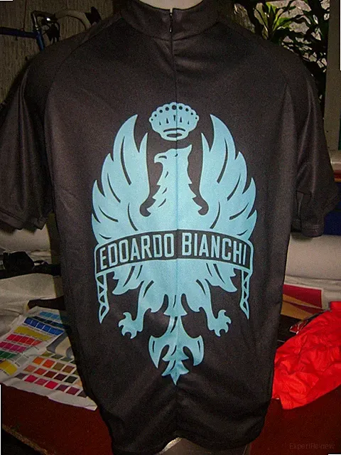 ITALIA BIKE JERSEY BLACK BIANCHI BIKES ITALIAN SHIRT SIZE XL COOL ITALY JERSEY N