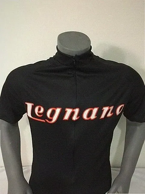 ITALIA BIKE JERSEY BLACK LEGNANO BIKE ITALIAN SHIRT XXL CLASSIC ITALIAN STEEL