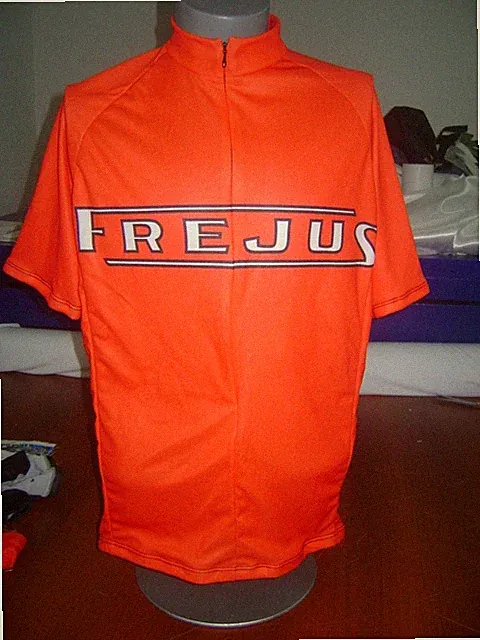 ITALIA BIKE JERSEY RED FREJUS BIKE ITALIAN SHIRT SIZE L CLASSIC ITALIAN STEEL