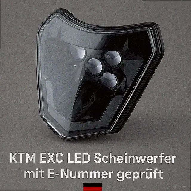 KTM EXC/SMCR LED HEADLIGHTS WITH E NUMBER