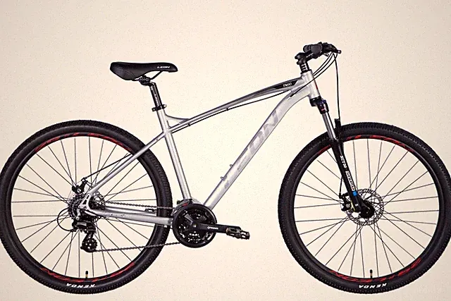 Mountain Bike Hardtail MTB 29 " Aluminium Disc Brake Silver Fh 20 1/8in Bicycle