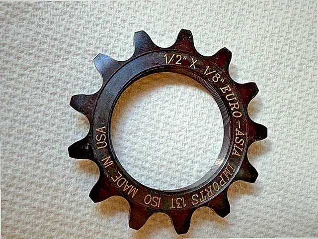 NEW EAI track cog 13T steel Euro-Asia Imports fixed gear Made in USA
