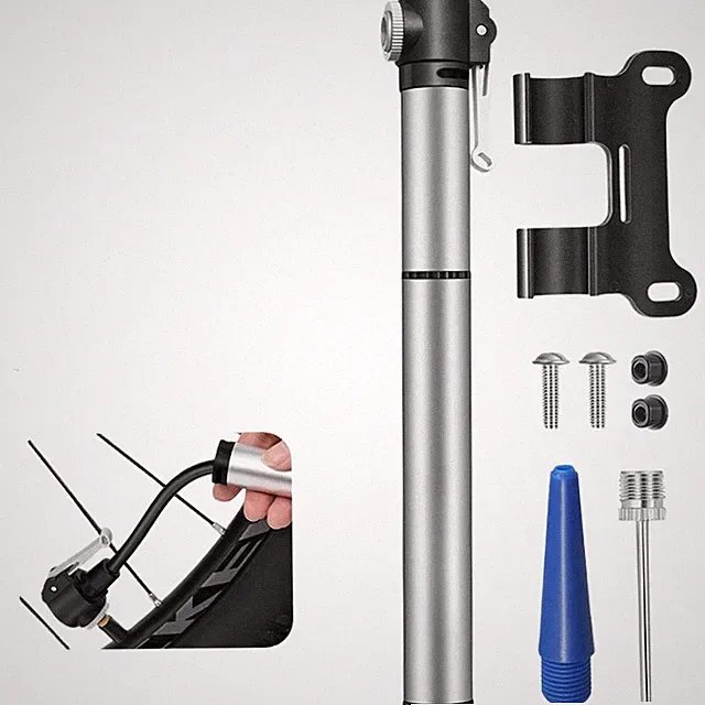 Portable 120 PSI Bike Pump Aluminum Alloy for Presta and Standard Valve Tires