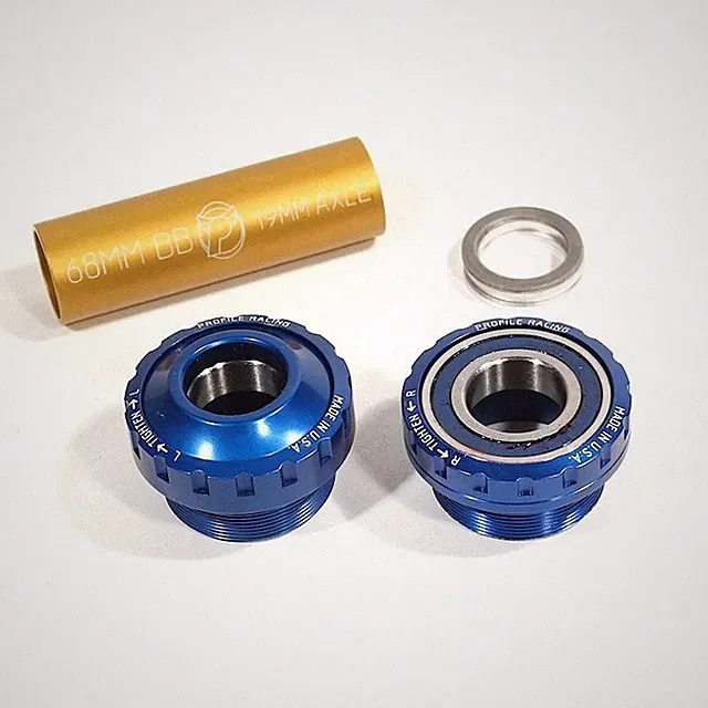 Profile BMX Euro Threaded Outboard Bottom Bracket 19mm Wheelie BikeLife Blue