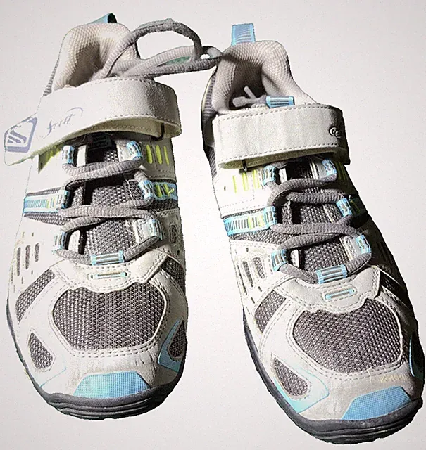 Scott Trail Bike Shoes Women sz 8 US 39 EURO Lady Mountain Gray Sky Blue Cycling