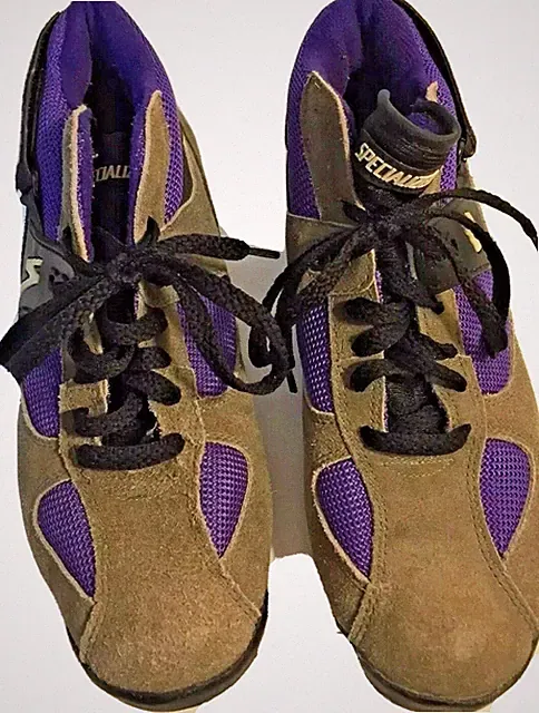 Specialized Mountain Bike Shoes Women's Size 38 Euro Bicycle Shoes Purple Brown