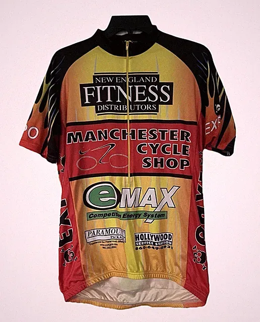 Vomax Manchester Cycling Shop Jersey Size L Euro Tour Expo Emax